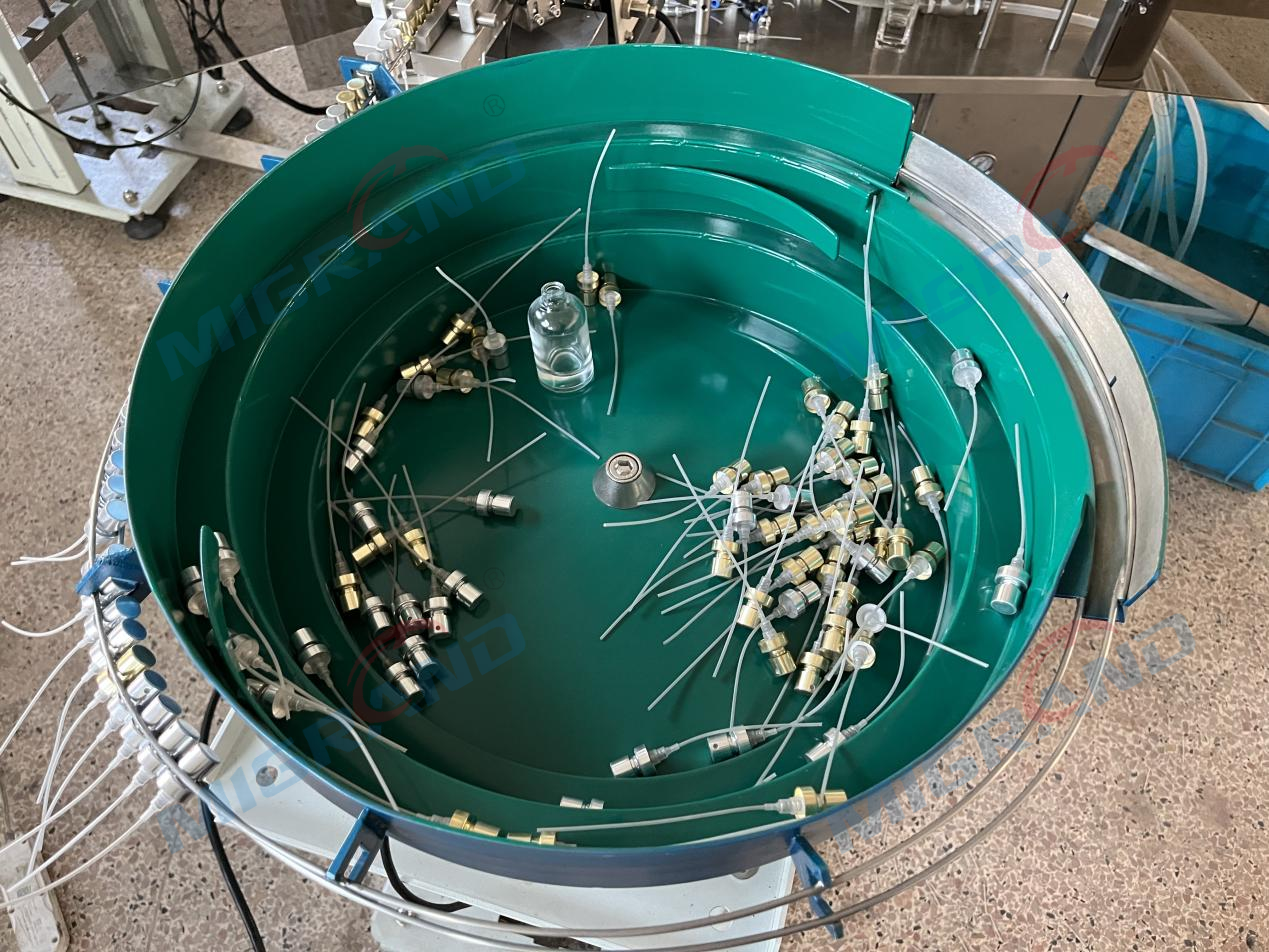 Perfume bottle nozzle vibrating feeder Buzzle de bouteille de parfum Faisseur de vibration