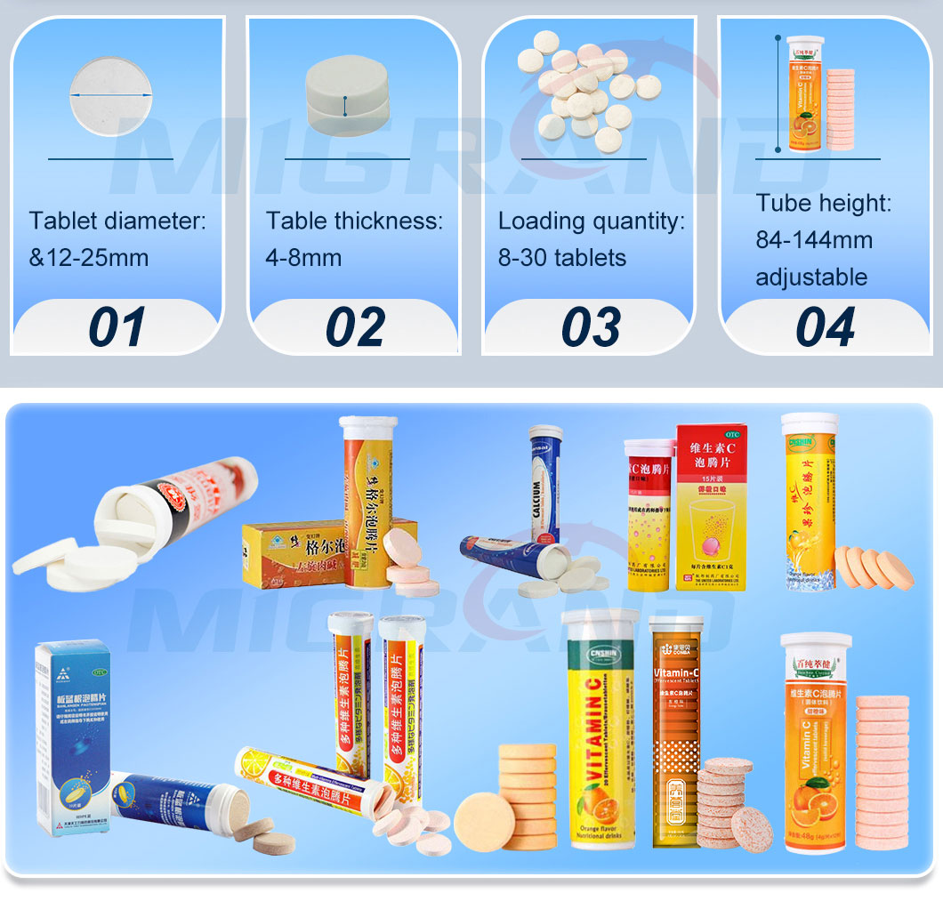 &Eacute;chantillon de comprim&eacute; effervescent