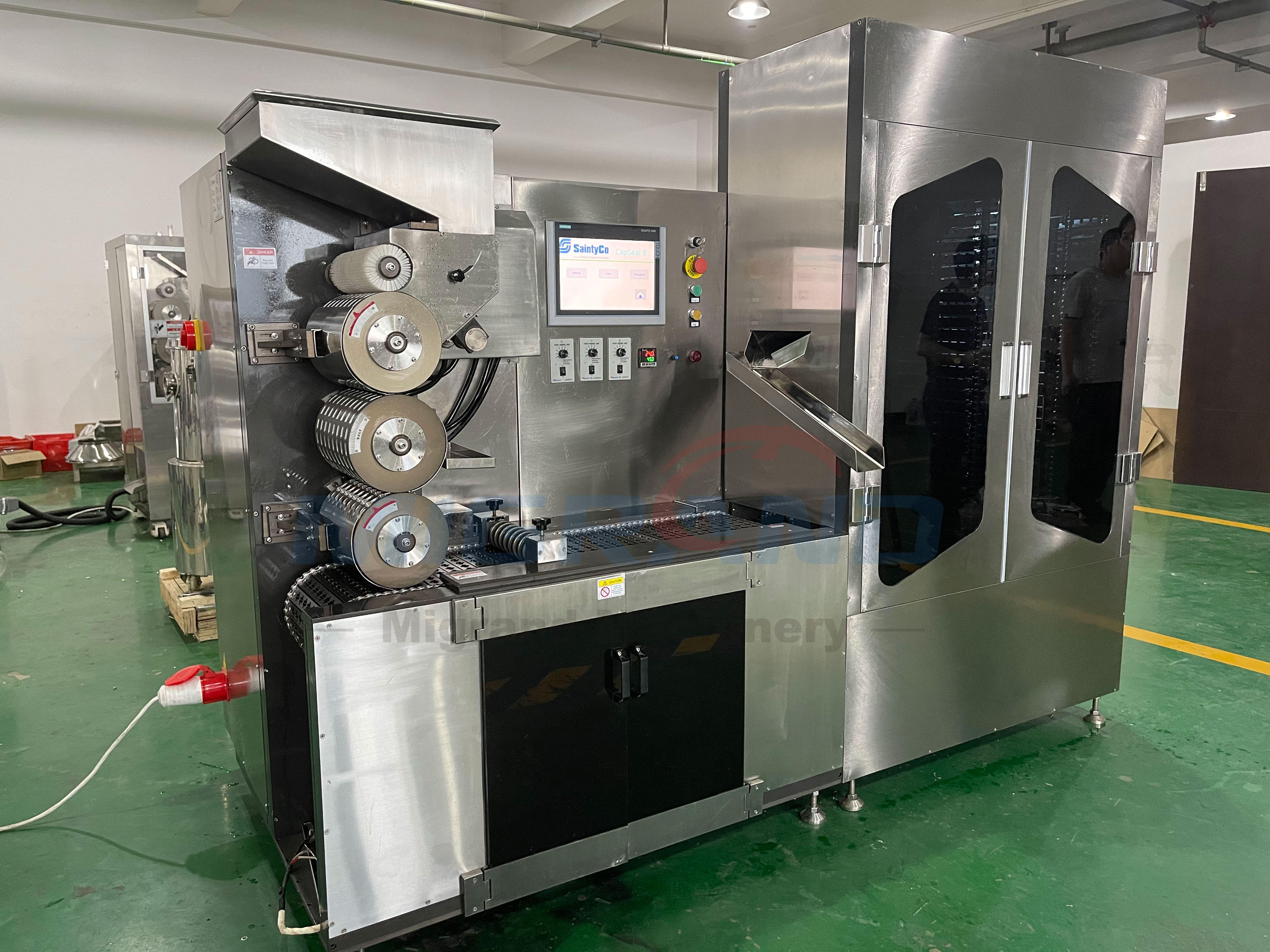 machine &agrave; banderoler les capsules liquides