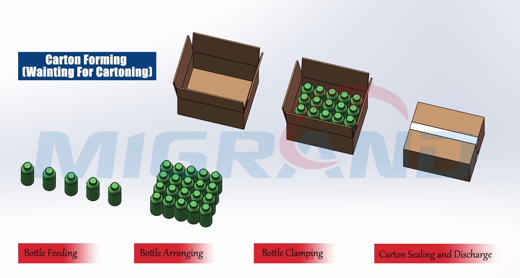 Sch&eacute;ma d'emballage de bouteilles