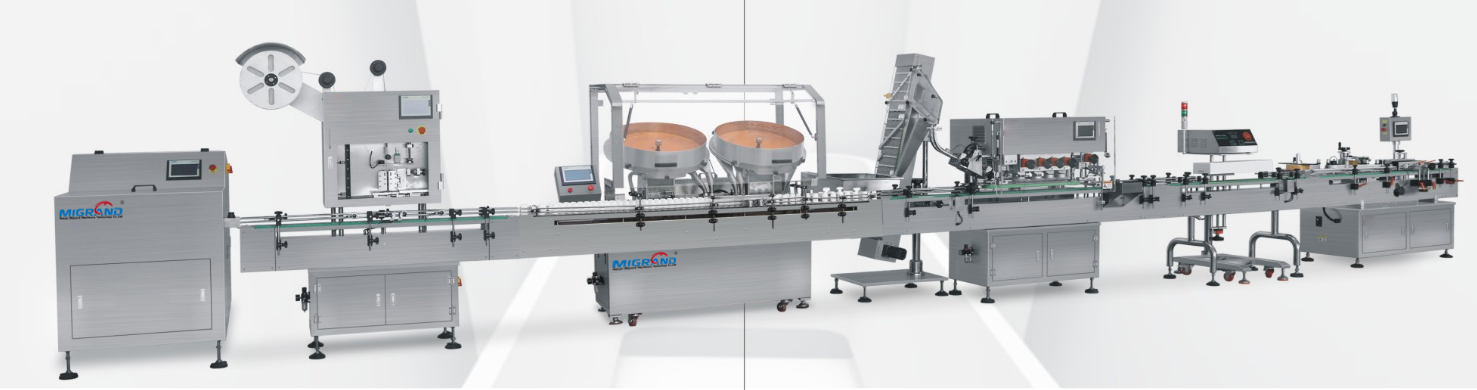 Ligne d'embouteillage de pilule &agrave; quatre t&ecirc;tes de disque