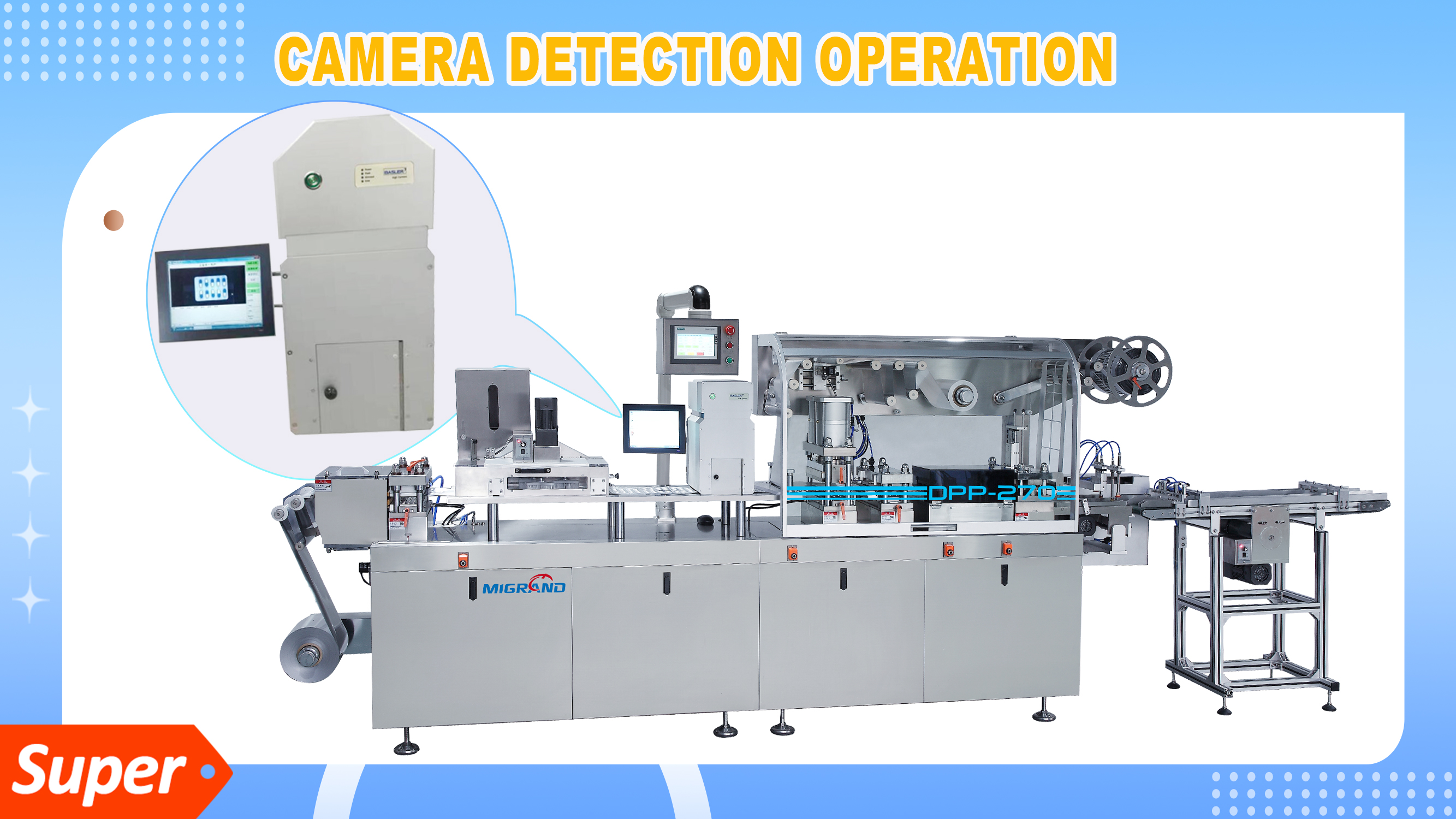 Comment faire fonctionner le détecteur de caméra pour le package de blister