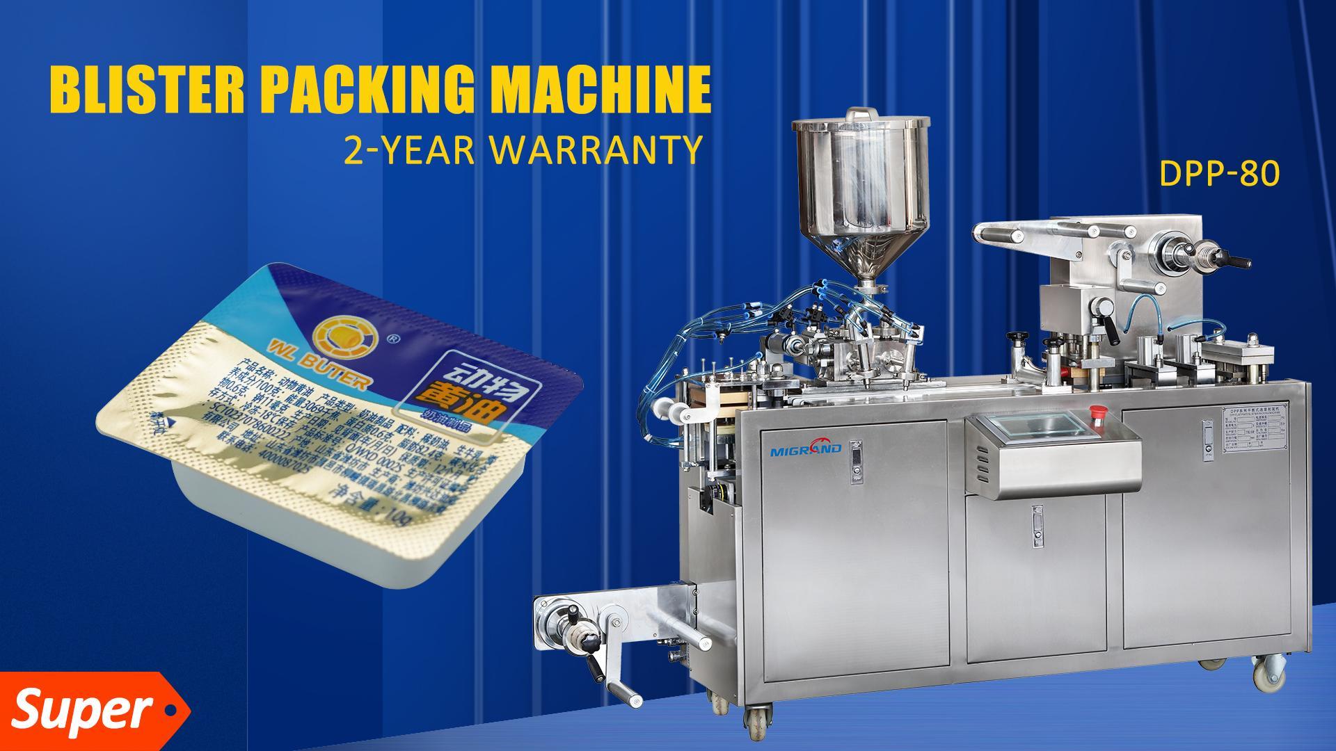 Exportation vers la machine de conditionnement sous blister de Turquie pour la margarine 