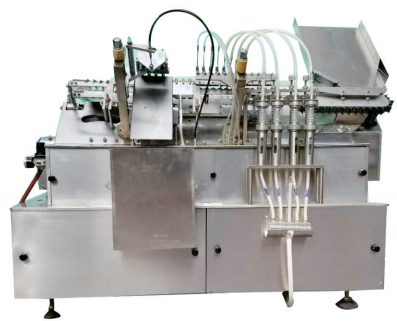 Machine de remplissage d'ampoule en verre &agrave; 4 t&ecirc;tes