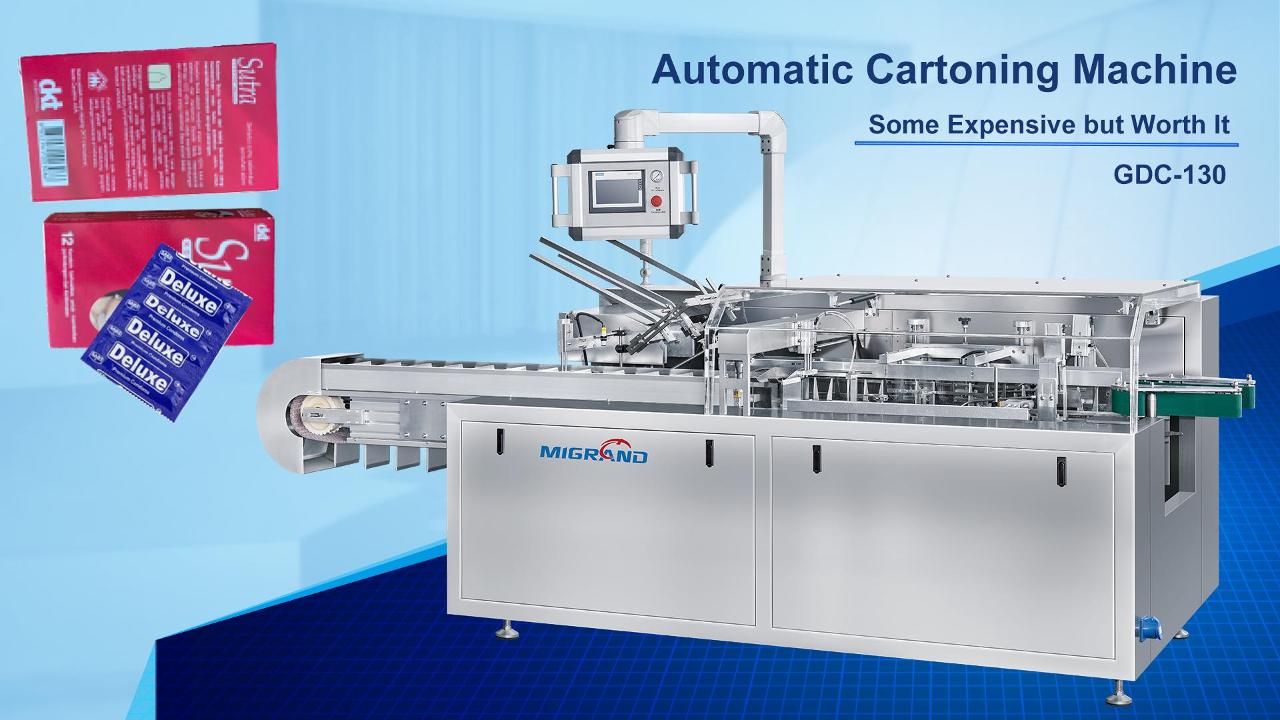 Machine de cartonnage de sachets de bandes de préservatifs exportée vers la Thaïlande