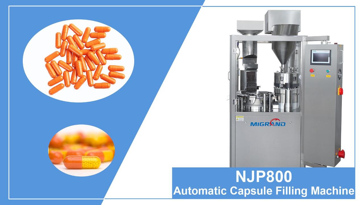 Exportation vers l'Allemagne NJP-800 Machine de remplissage de capsule automatique