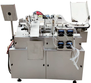 Machine de remplissage d'ampoules en verre &agrave; 4 t&ecirc;tes