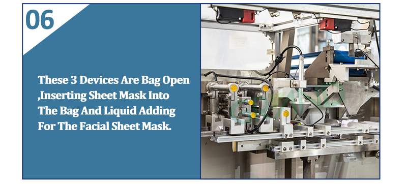 Insertion de masque facial VPD400 et remplissage de liquide