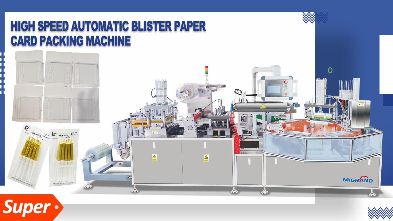 Exporté vers une machine de conditionnement sous blister en plastique thaïlandais pour bougies d'anniversaire