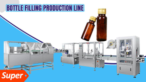 Machine de capsulage de remplissage de bouteilles en verre liquide oral