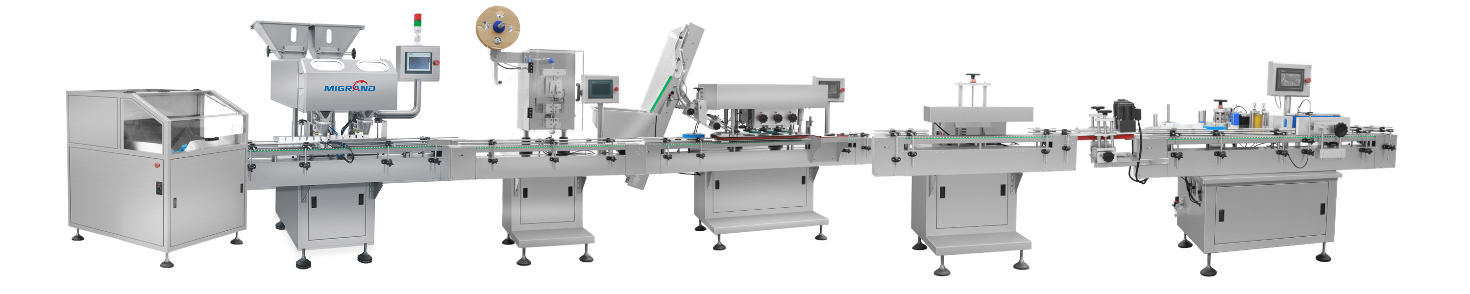 ligne de comptage et d'embouteillage