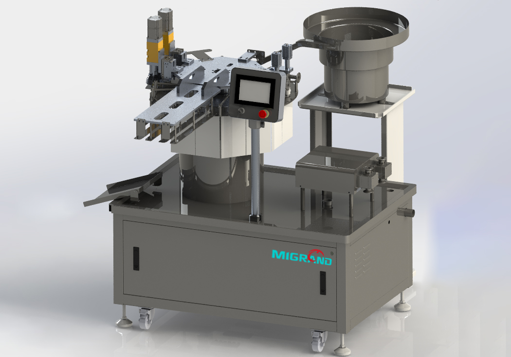 Machine de remplissage et de coiffage pr&eacute;-contes