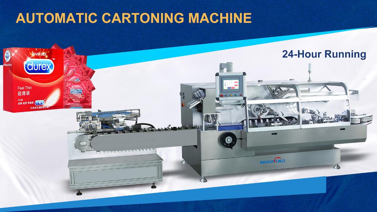 Exportation vers la machine de carton de préservatif à grande vitesse en Thaïlande