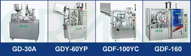 liste des produits de la machine de scellage de remplissage de tubes