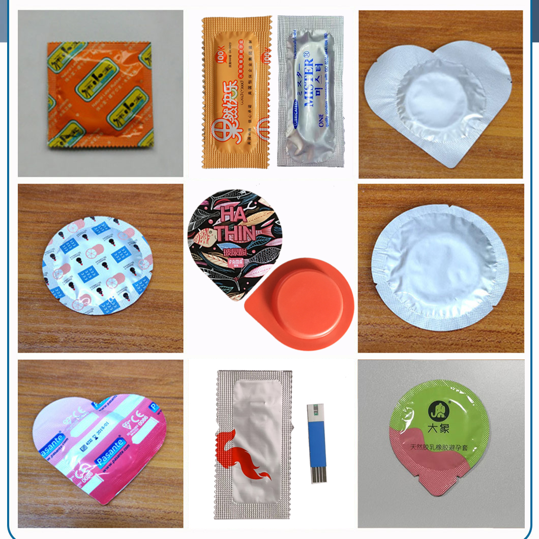 &Eacute;chantillon pour la machine d'emballage du pr&eacute;servatif