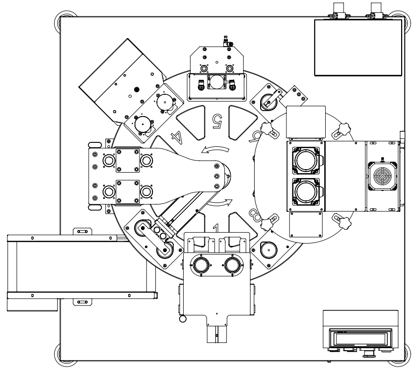 Structure de machine de remplissage et de scellage de couvercle de s&eacute;paration