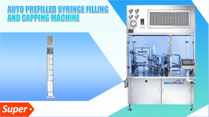 Machine de remplissage et de bouchage de seringues préremplies